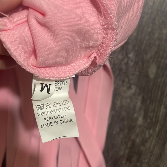 Pink Fringe Swimsuit - Picture 3 of 11